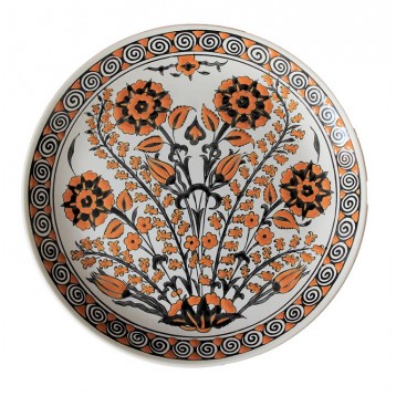 Farfurie decorativa din ceramica RODOS GRECIA, diametru 18 cm